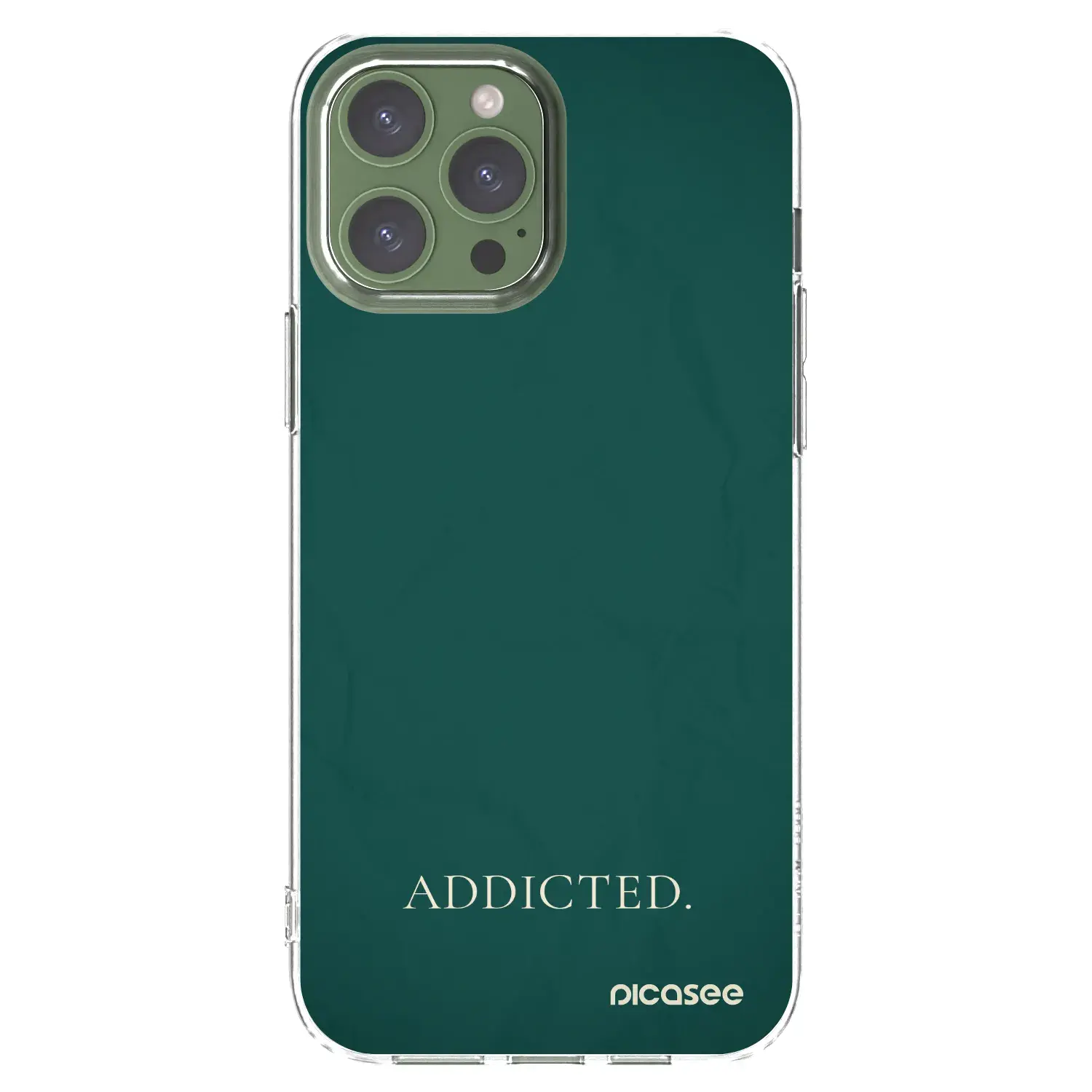 Silikonový průhledný obal pro Apple iPhone 13 Pro Max - Addicted