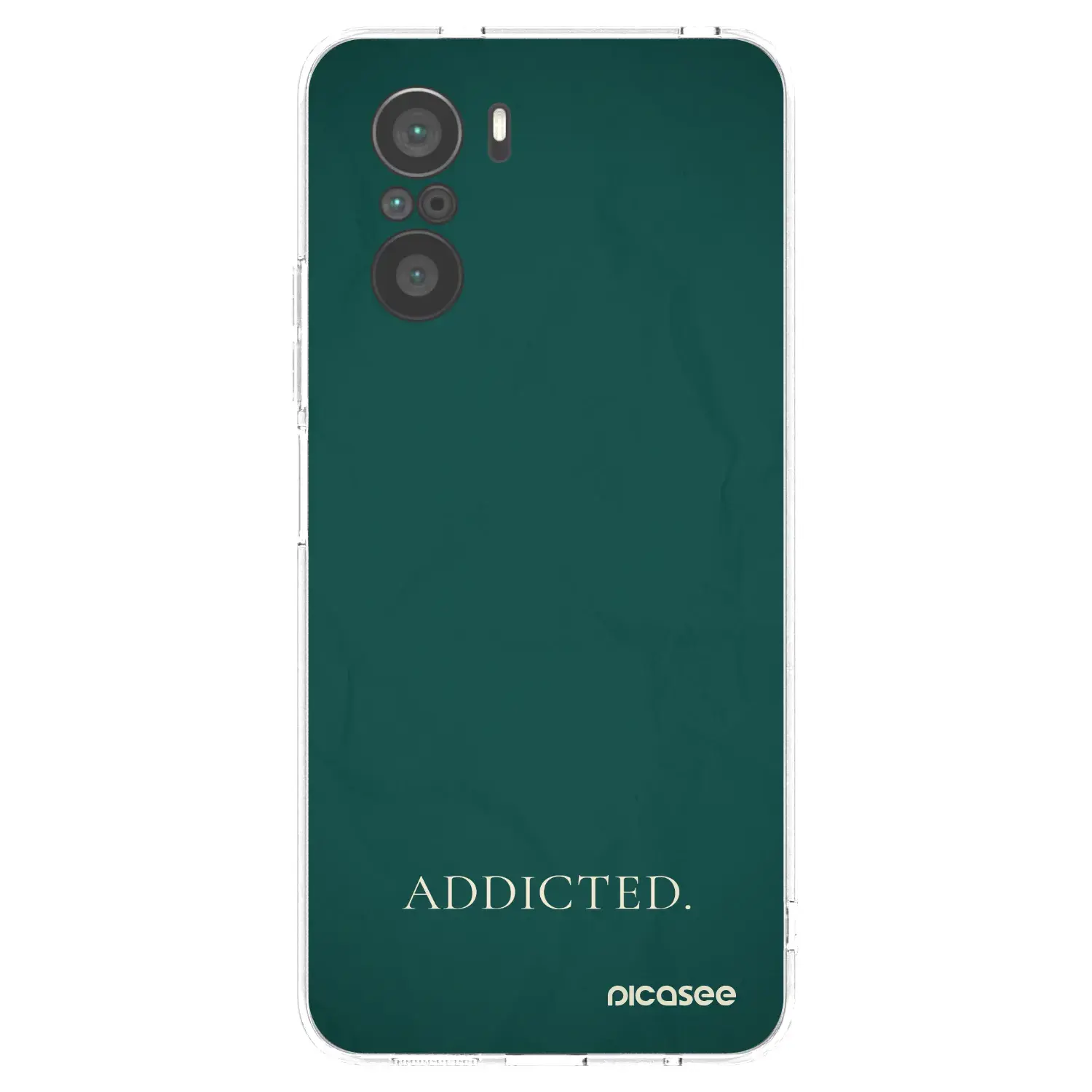 Silikonový průhledný obal pro Xiaomi Poco F3 - Addicted
