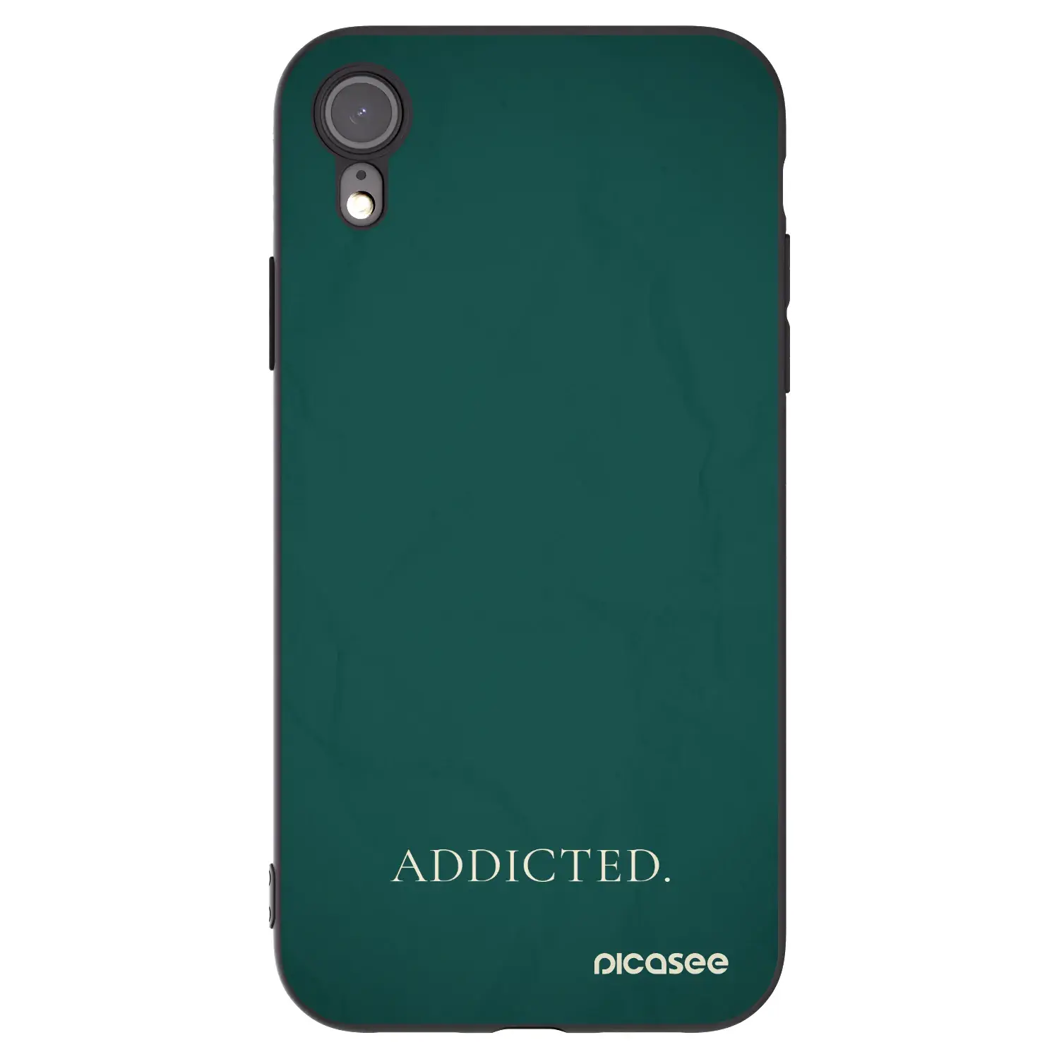 Silikonový černý obal pro Apple iPhone XR - Addicted