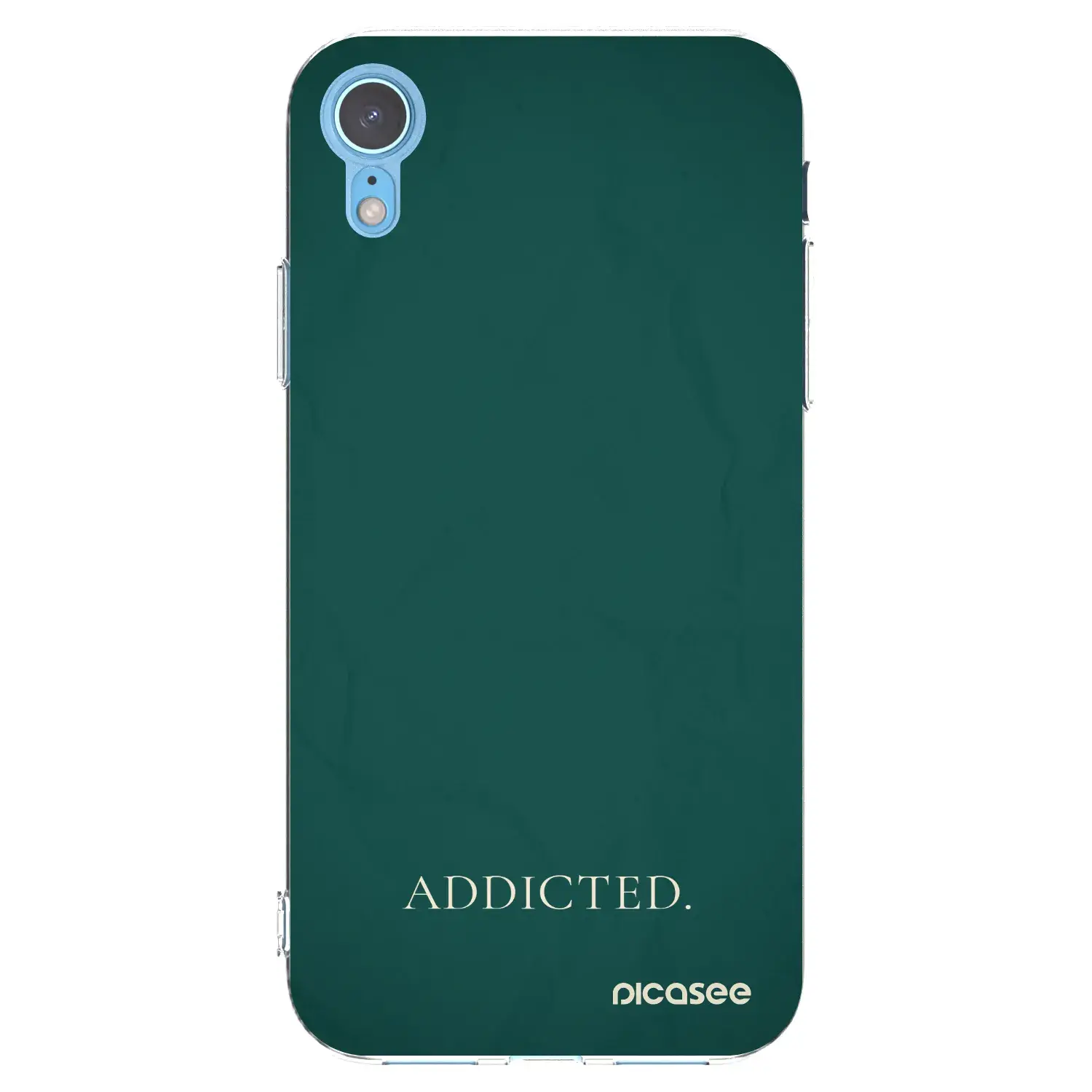 Silikonový průhledný obal pro Apple iPhone XR - Addicted
