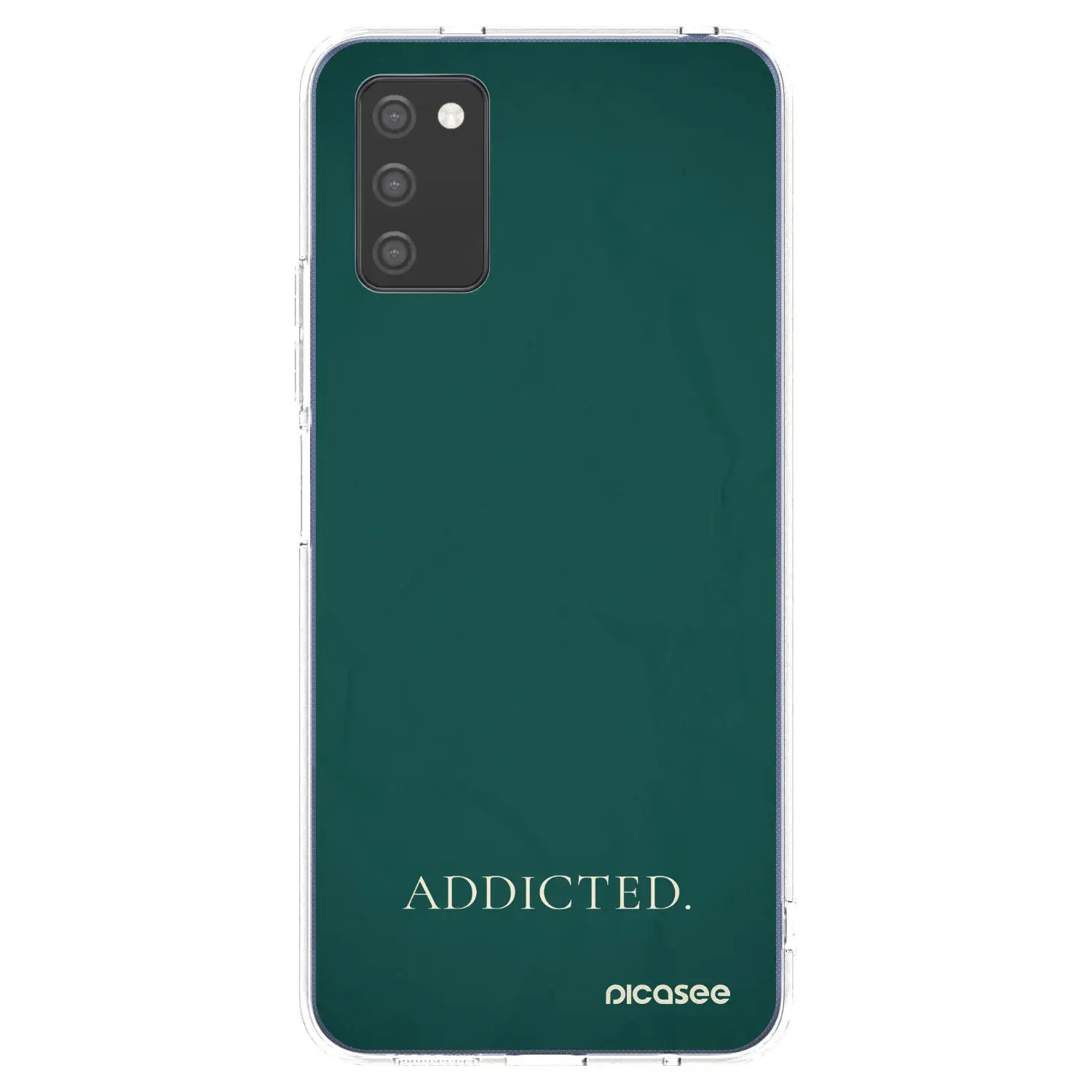 Silikonový průhledný obal pro Samsung Galaxy A03s A037G - Addicted