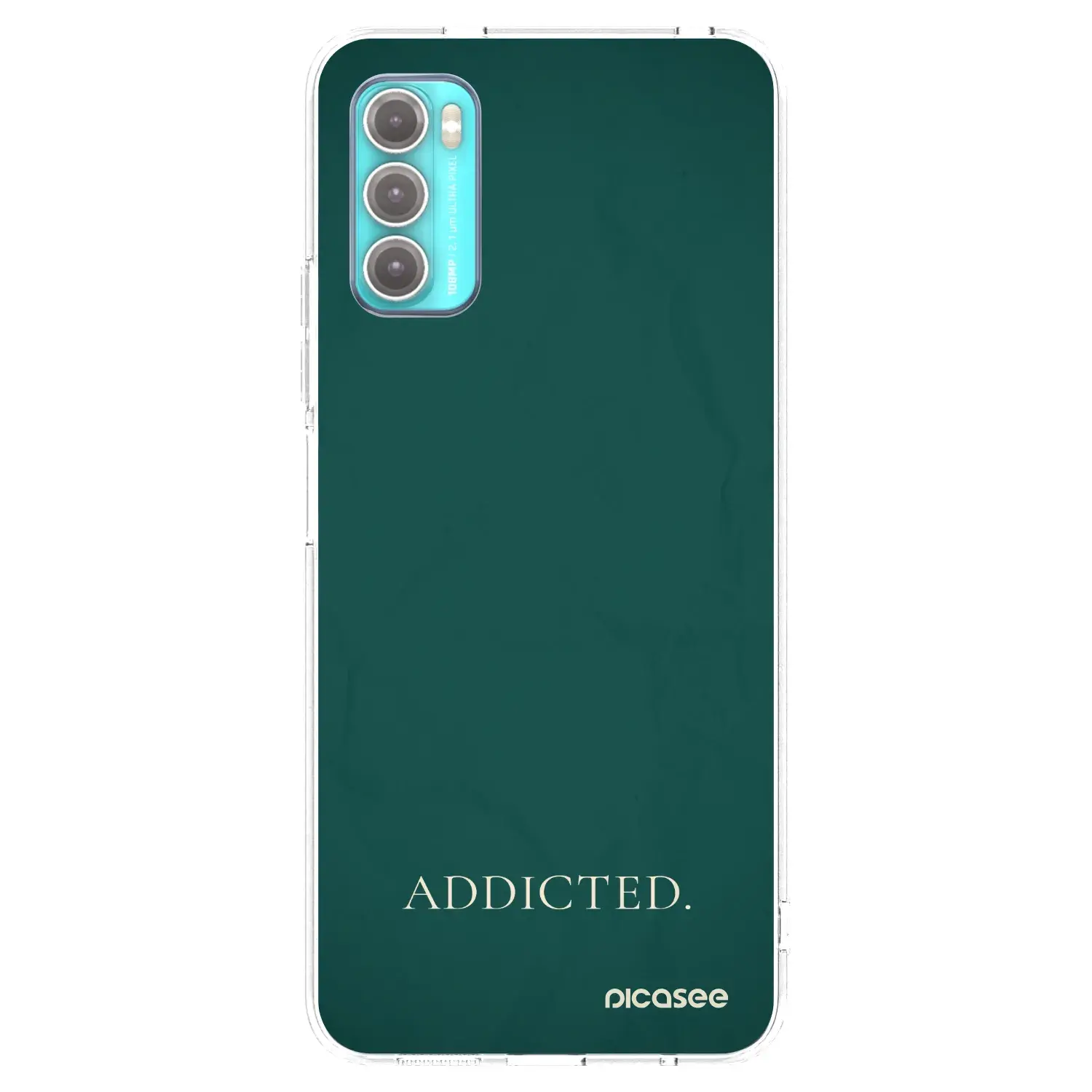 Silikonový průhledný obal pro Motorola Moto G60 - Addicted