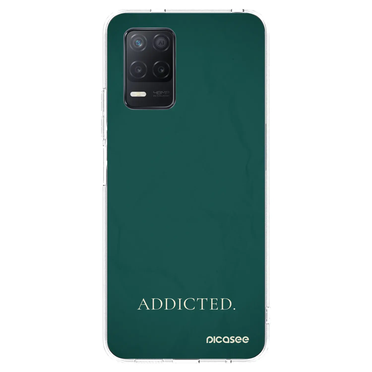 Silikonový průhledný obal pro Realme 8 5G - Addicted