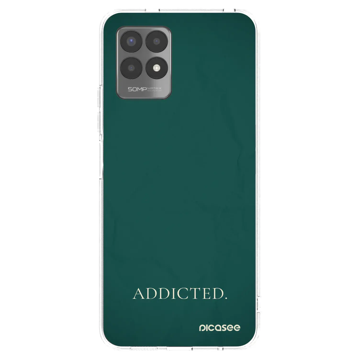 Silikonový průhledný obal pro Realme 8i - Addicted