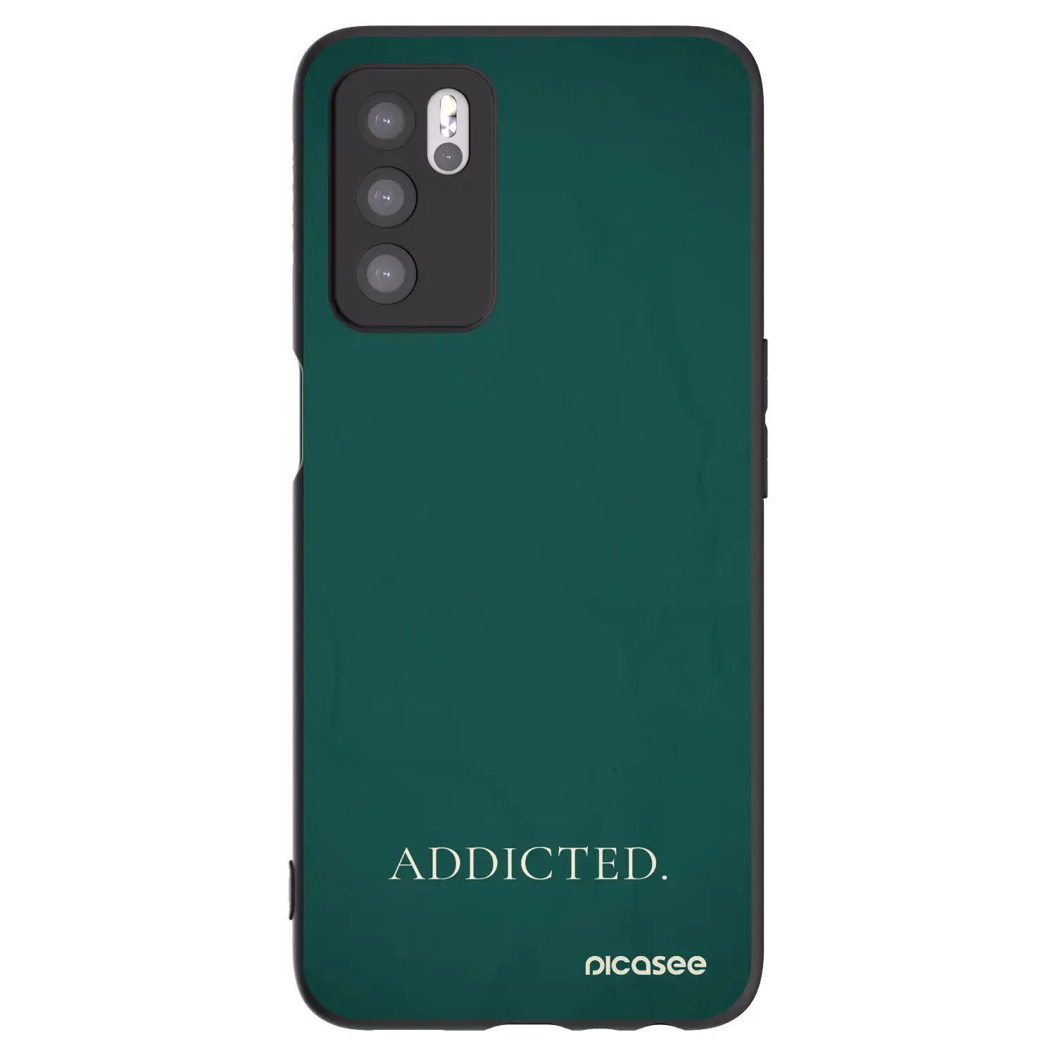 Silikonový černý obal pro OPPO A16 - Addicted