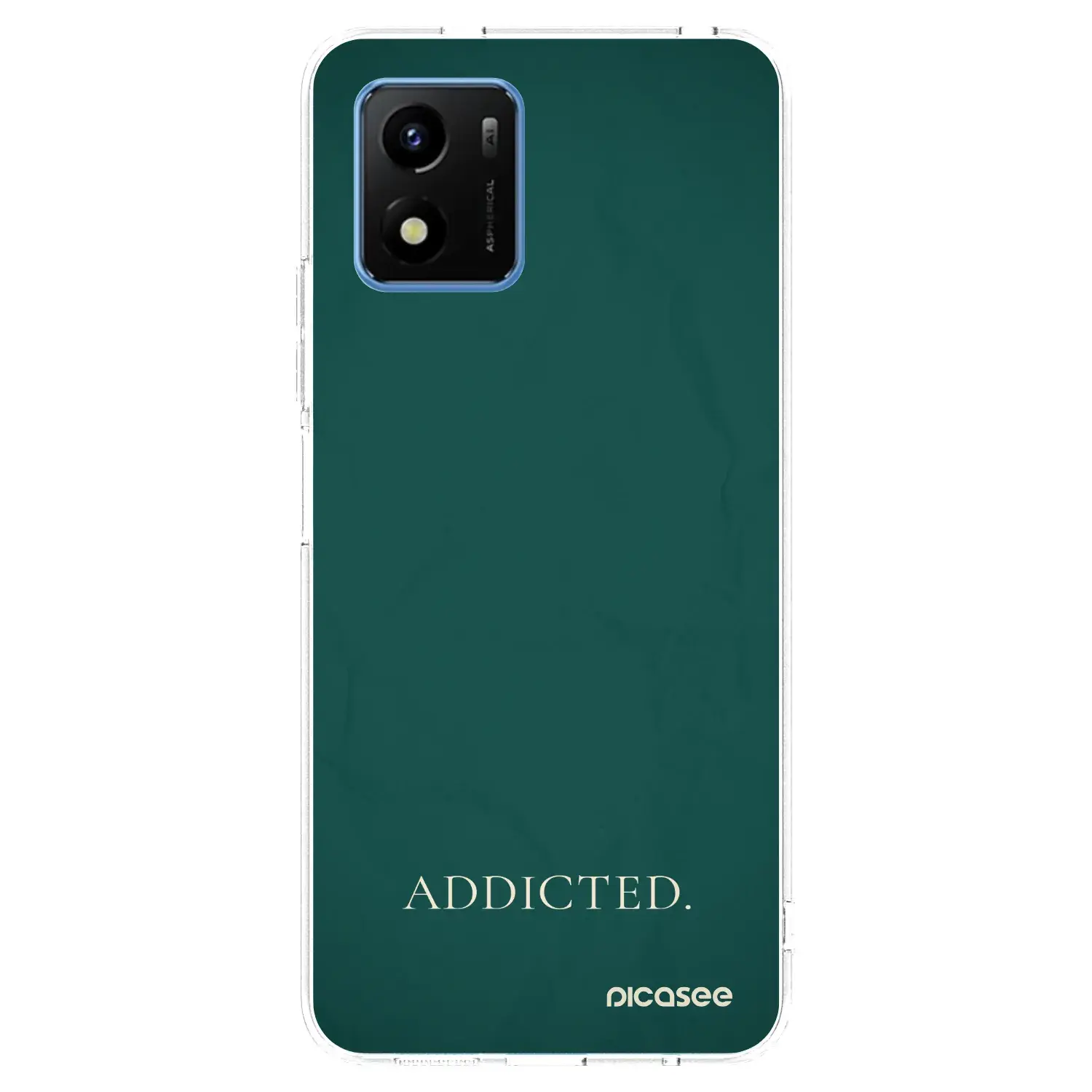 Silikonový průhledný obal pro Vivo Y01 - Addicted