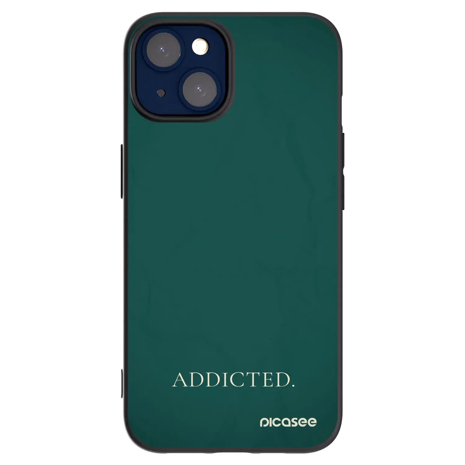 Silikonový černý obal pro Apple iPhone 14 - Addicted