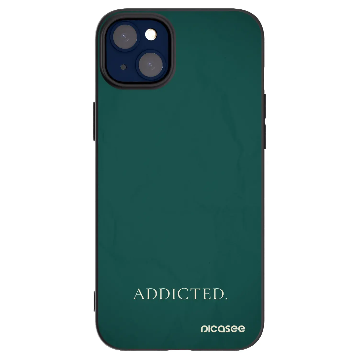 Silikonový černý obal pro Apple iPhone 14 Plus - Addicted