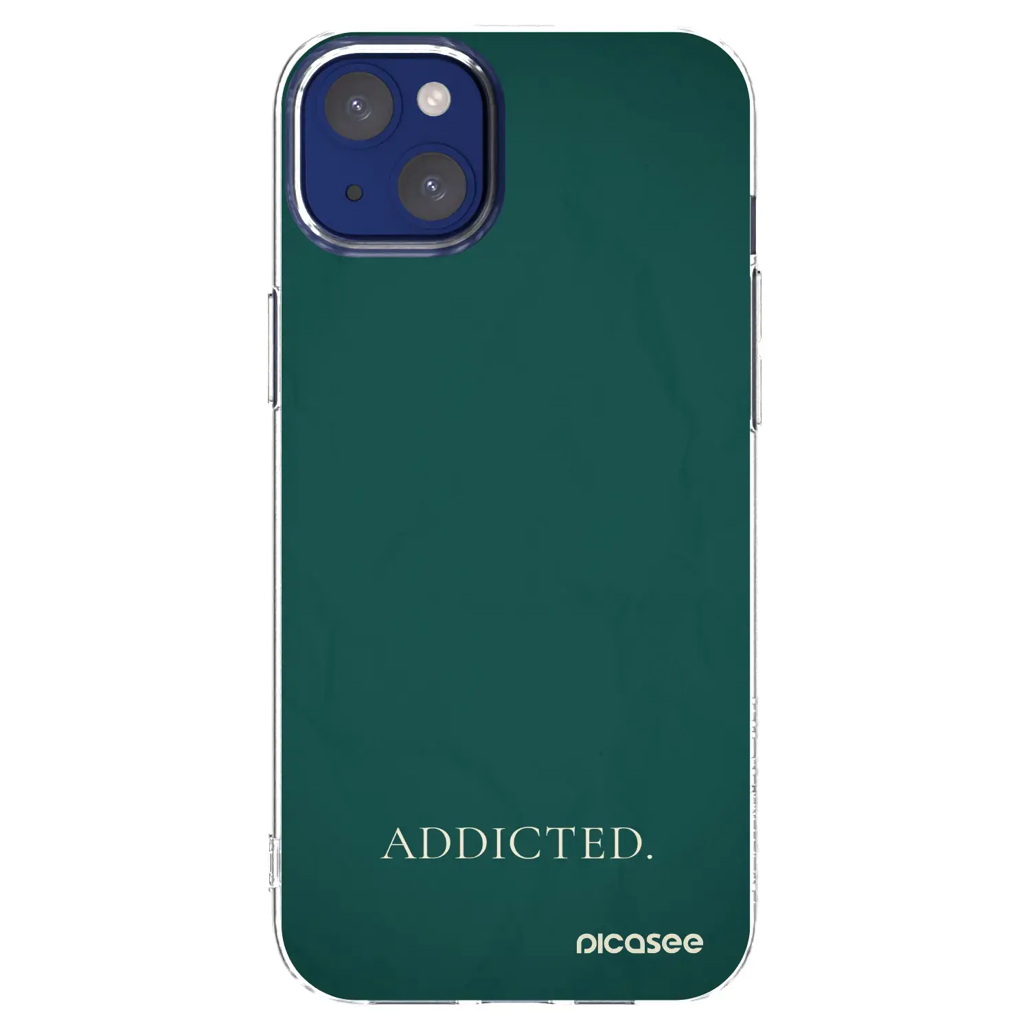 Silikonový průhledný obal pro Apple iPhone 14 Plus - Addicted