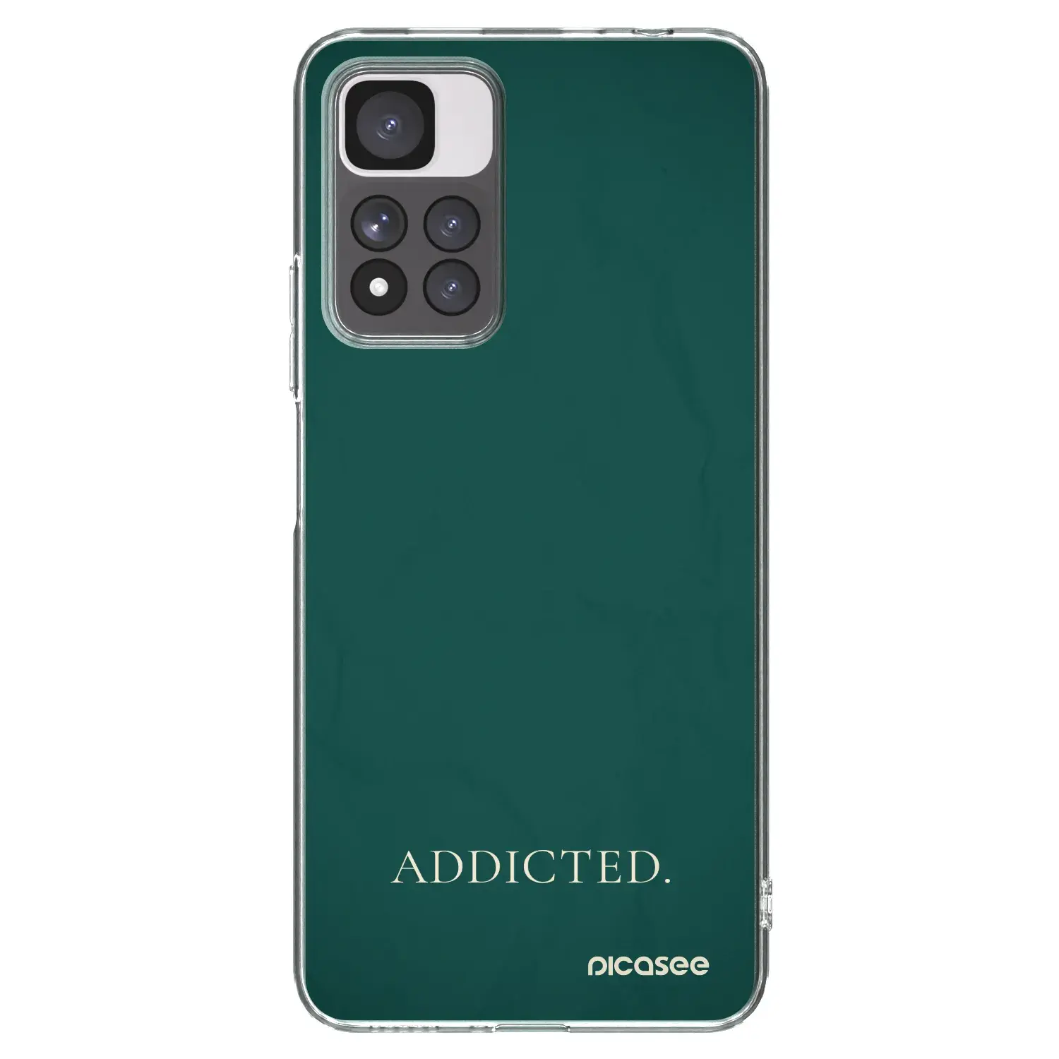 Silikonový průhledný obal pro Xiaomi Redmi Note 11 Pro+ 5G - Addicted