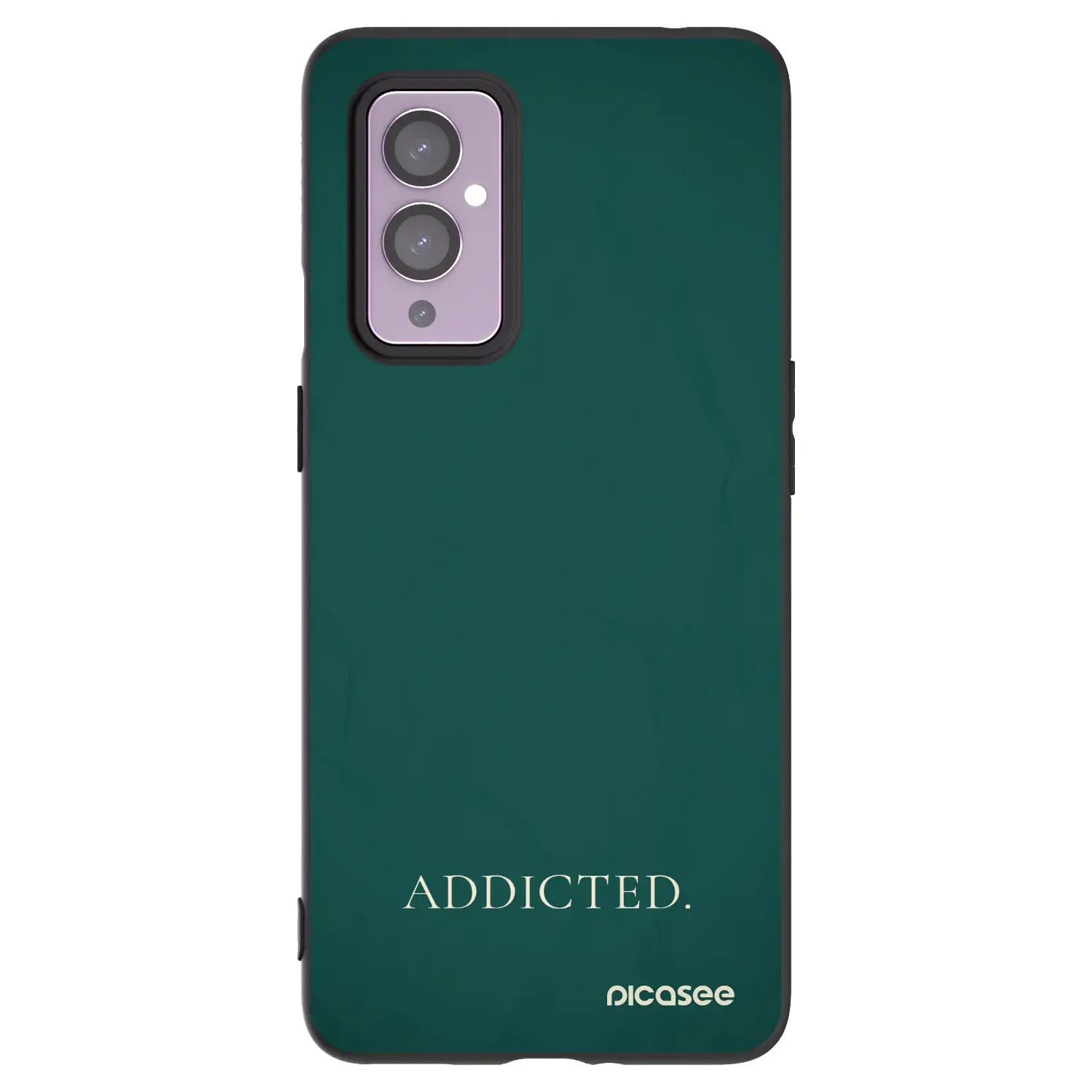 Silikonový černý obal pro OnePlus 9 - Addicted