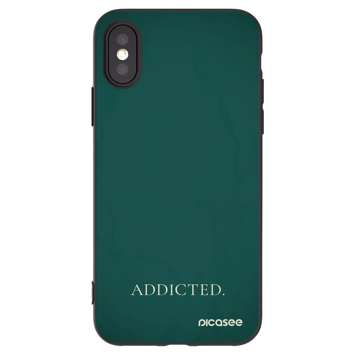 Silikonový černý obal pro Apple iPhone X/XS - Addicted