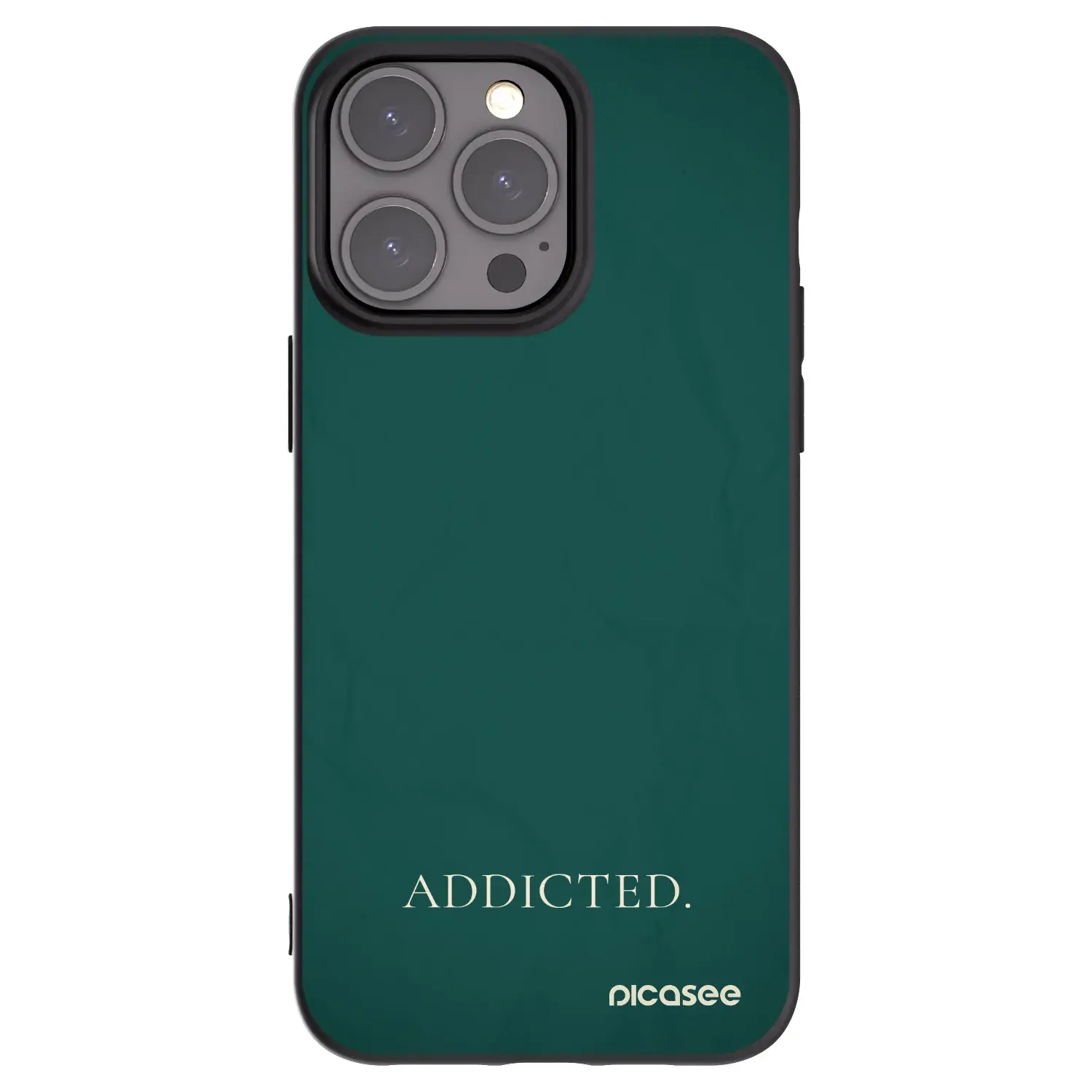 Silikonový černý obal pro Apple iPhone 15 Pro Max - Addicted