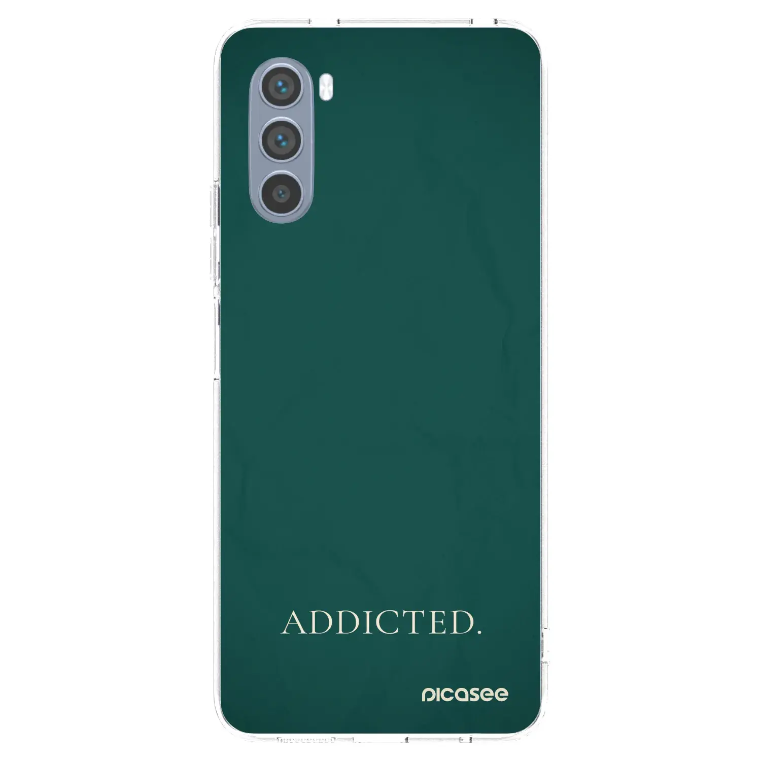 Silikonový průhledný obal pro Motorola Moto G62 - Addicted