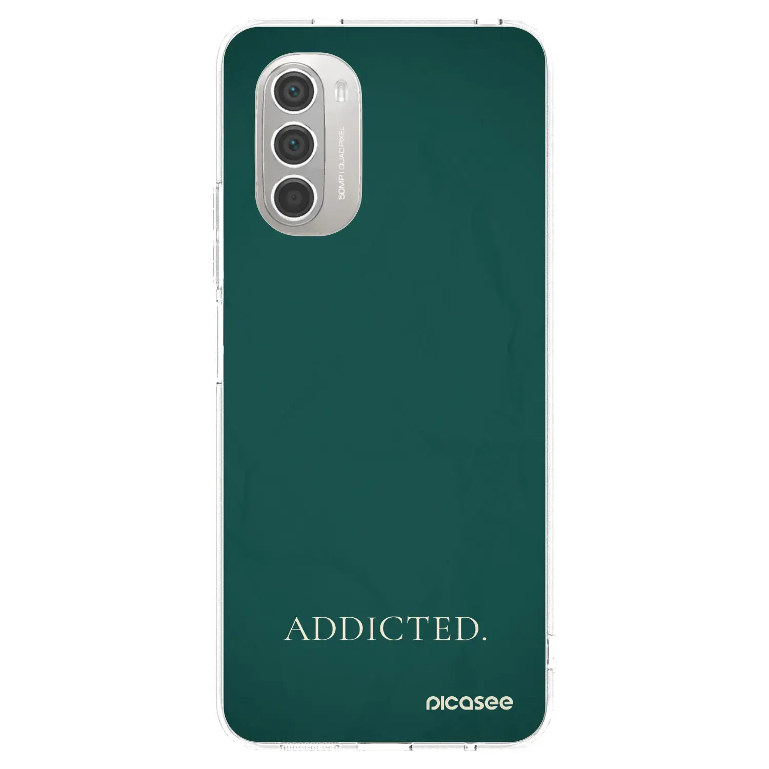 Silikonový průhledný obal pro Motorola Moto G51 - Addicted