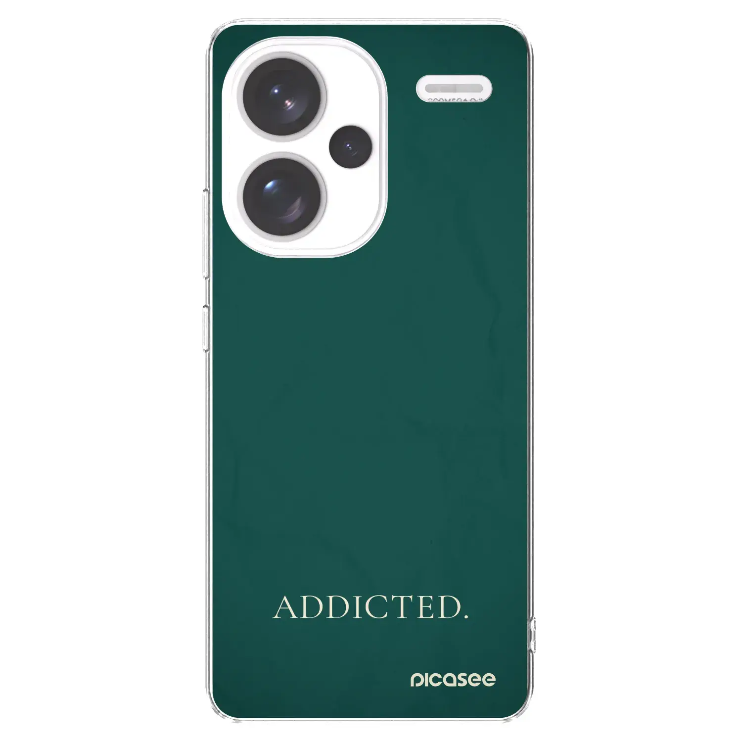 Silikonový průhledný obal pro Xiaomi Redmi Note 13 Pro+ 5G - Addicted