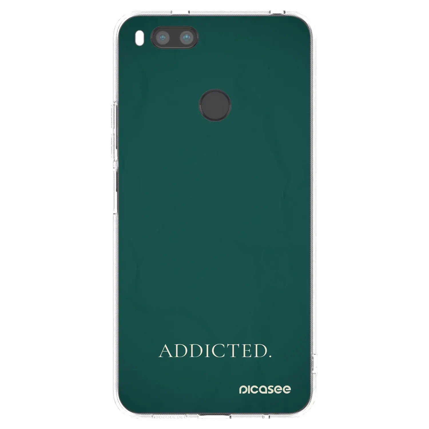 Silikonový průhledný obal pro Xiaomi Mi A1 Global - Addicted