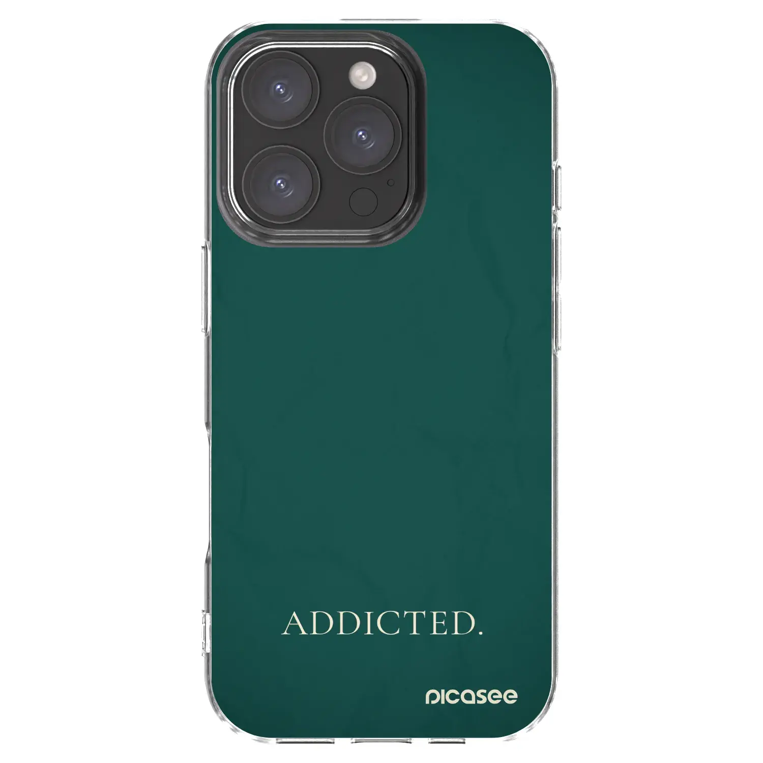 Silikonový průhledný obal pro Apple iPhone 16 Pro - Addicted