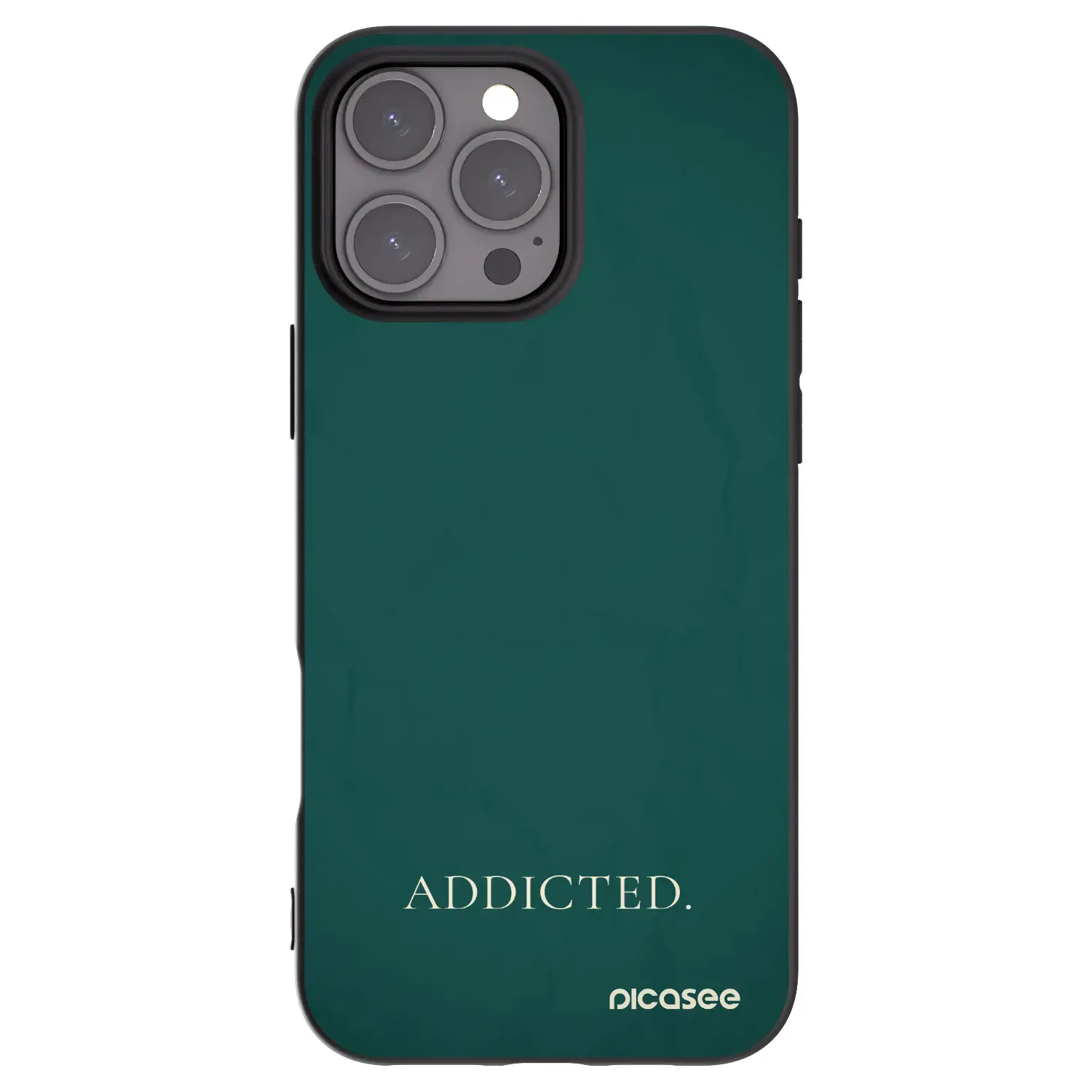 Silikonový černý obal pro Apple iPhone 16 Pro Max - Addicted