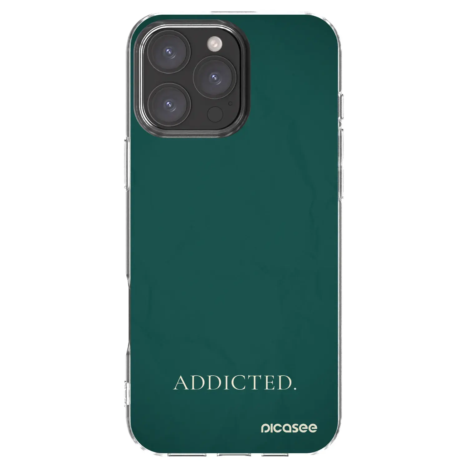 Silikonový průhledný obal pro Apple iPhone 16 Pro Max - Addicted