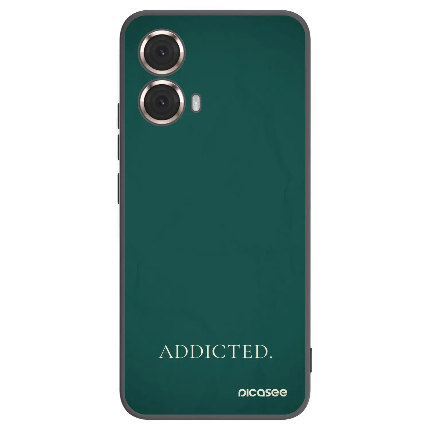 Silikonový černý obal pro Motorola Moto G85 - Addicted