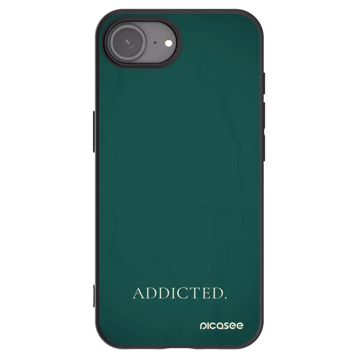 Silikonový černý obal pro Apple iPhone 16e - Addicted
