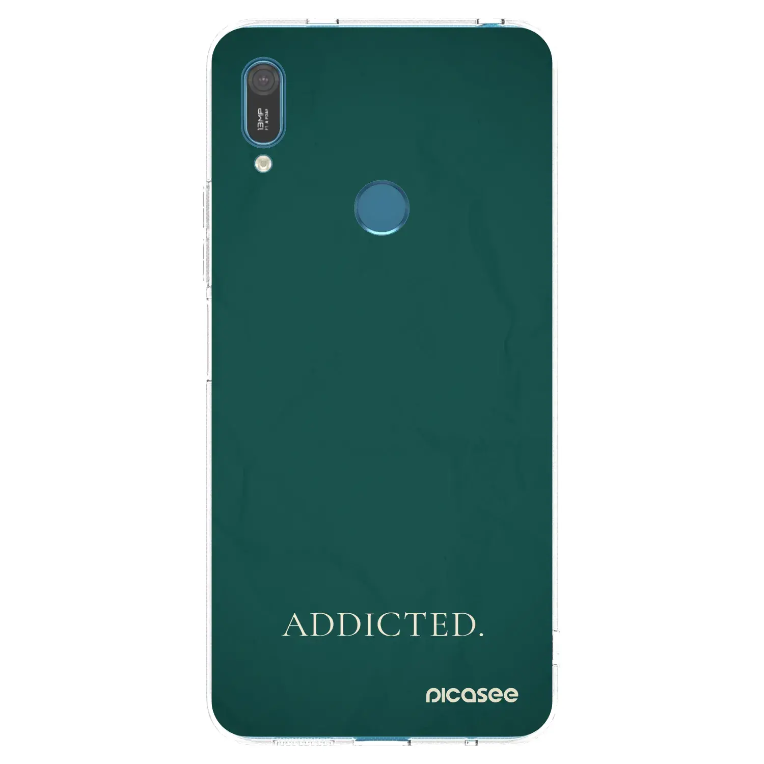 Silikonový průhledný obal pro Huawei Y7 2019 - Addicted