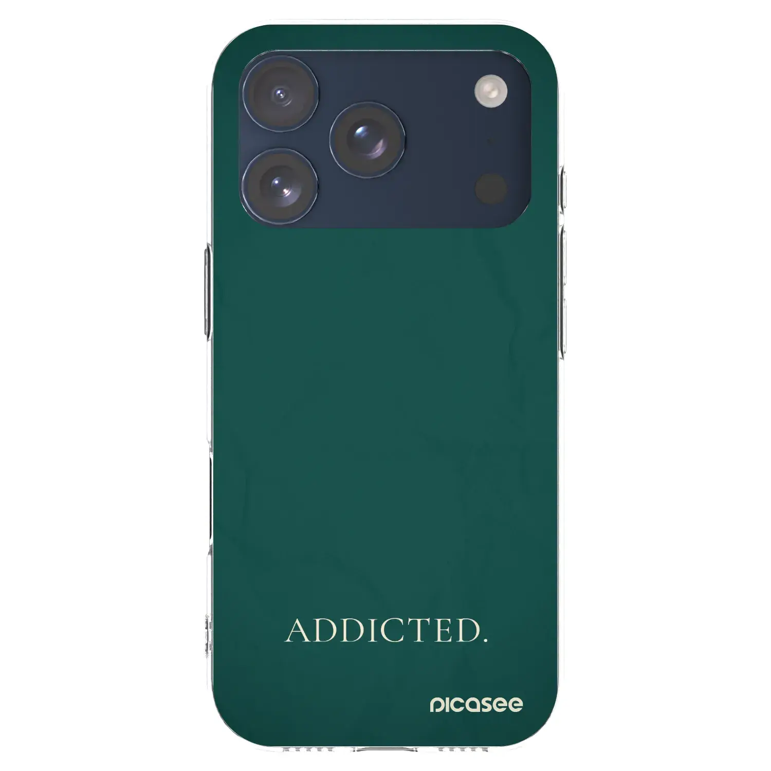Silikonový průhledný obal pro Apple iPhone 17 Pro - Addicted