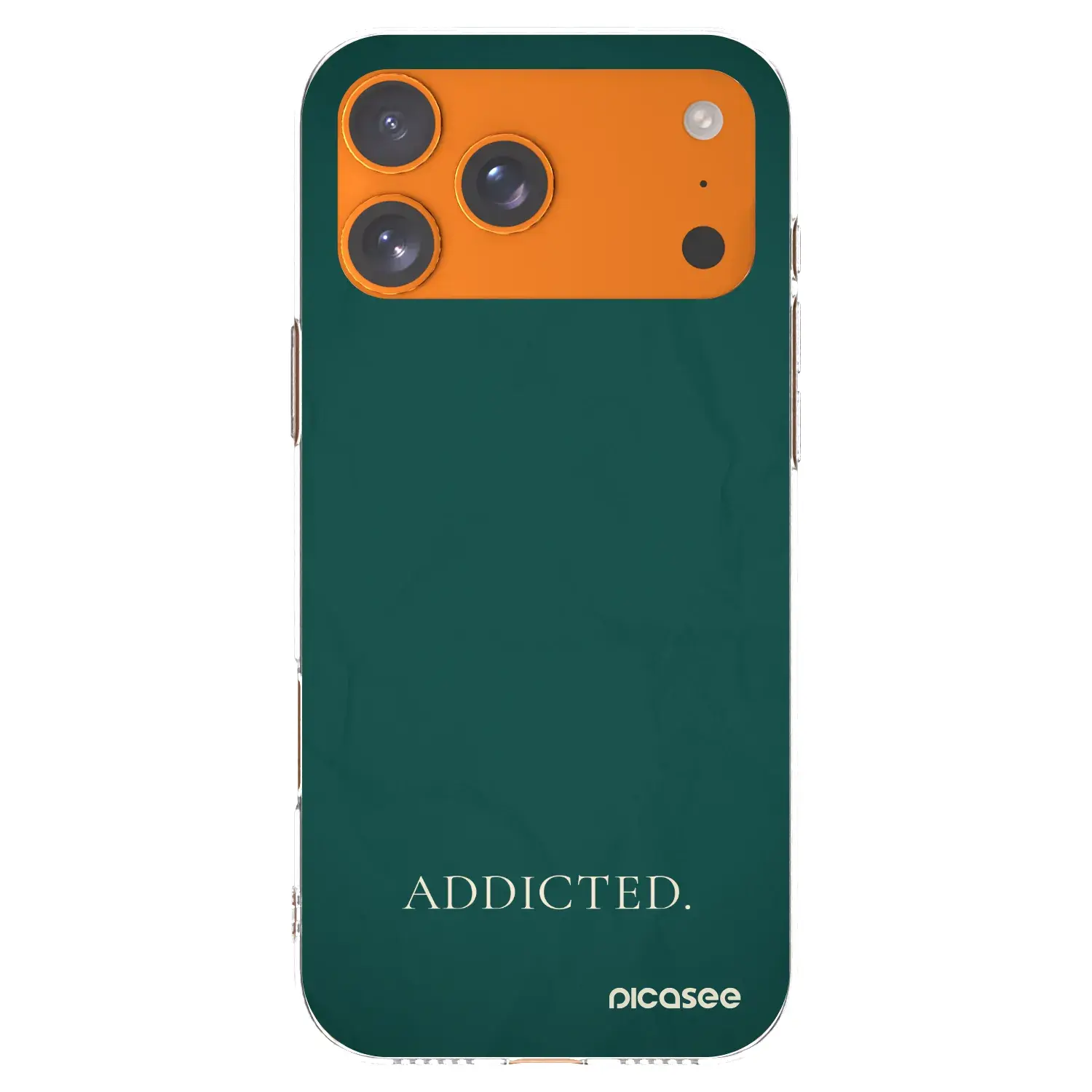 Silikonový průhledný obal pro Apple iPhone 17 Pro Max - Addicted