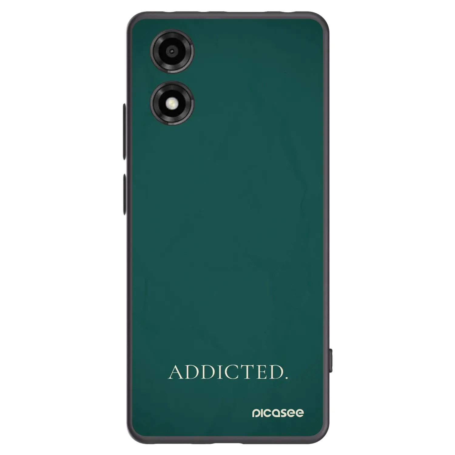 Silikonový černý obal pro Motorola Moto E14 - Addicted