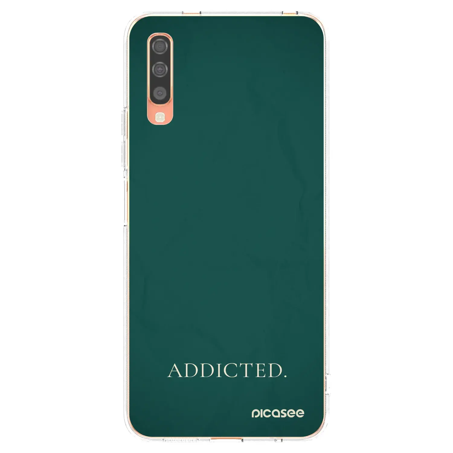 Silikonový průhledný obal pro Samsung Galaxy A70 A705F - Addicted