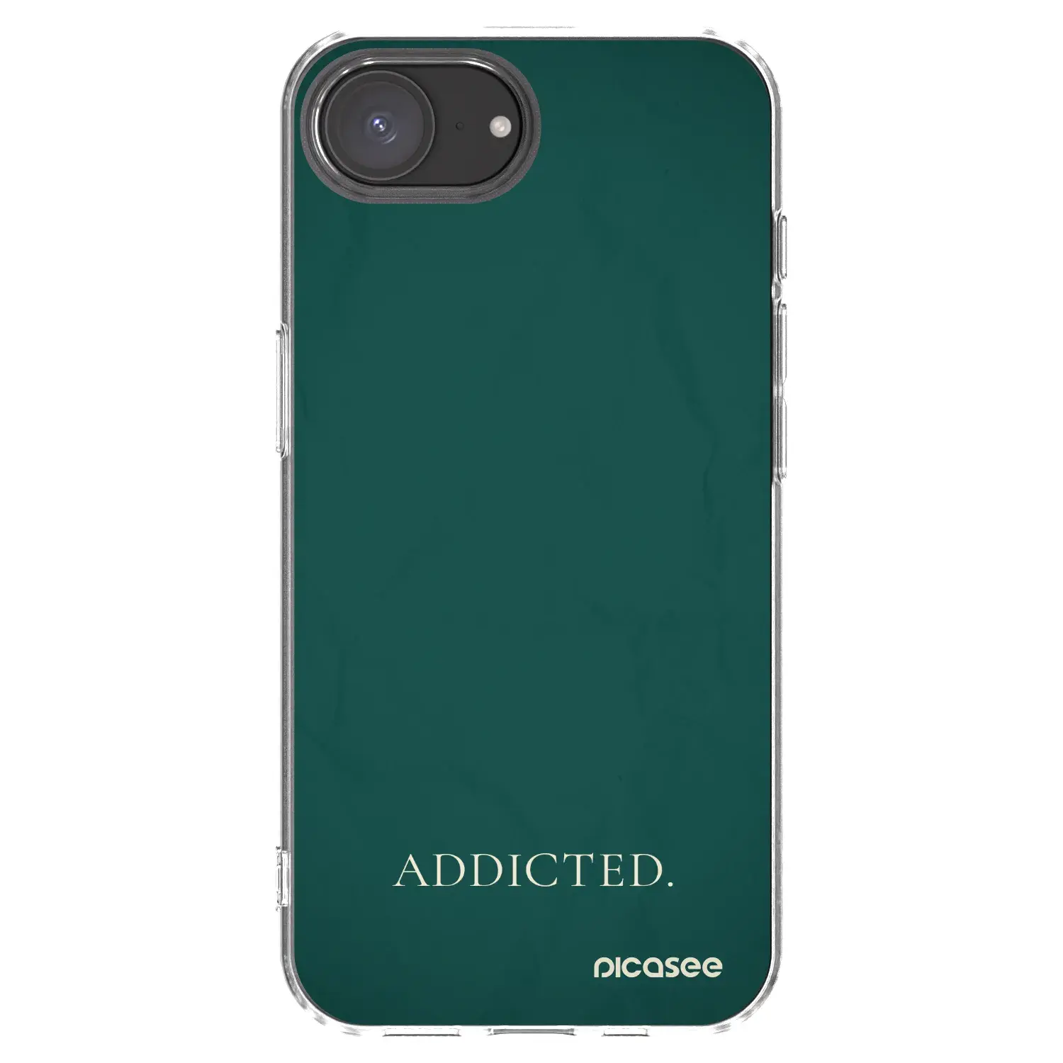 Silikonový průhledný obal pro Apple iPhone 17e - Addicted