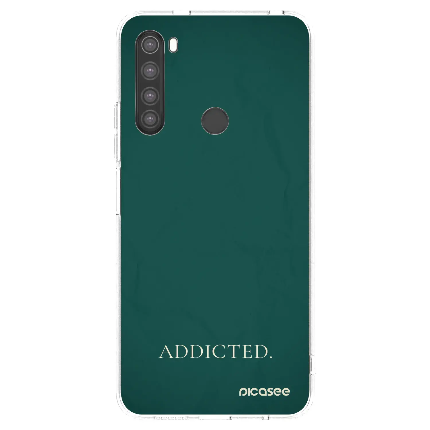 Silikonový průhledný obal pro Xiaomi Redmi Note 8 - Addicted