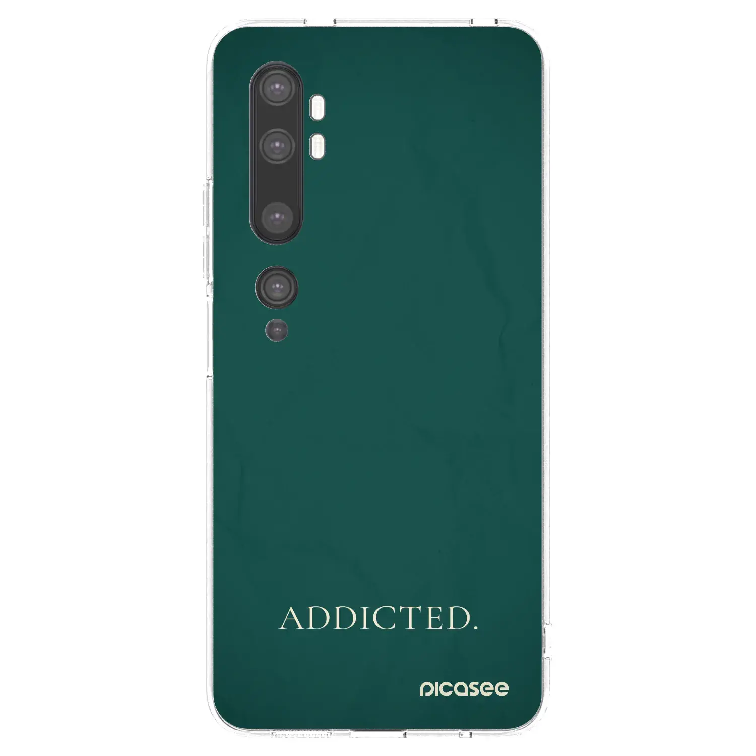 Silikonový průhledný obal pro Xiaomi Mi Note 10 (Pro) - Addicted
