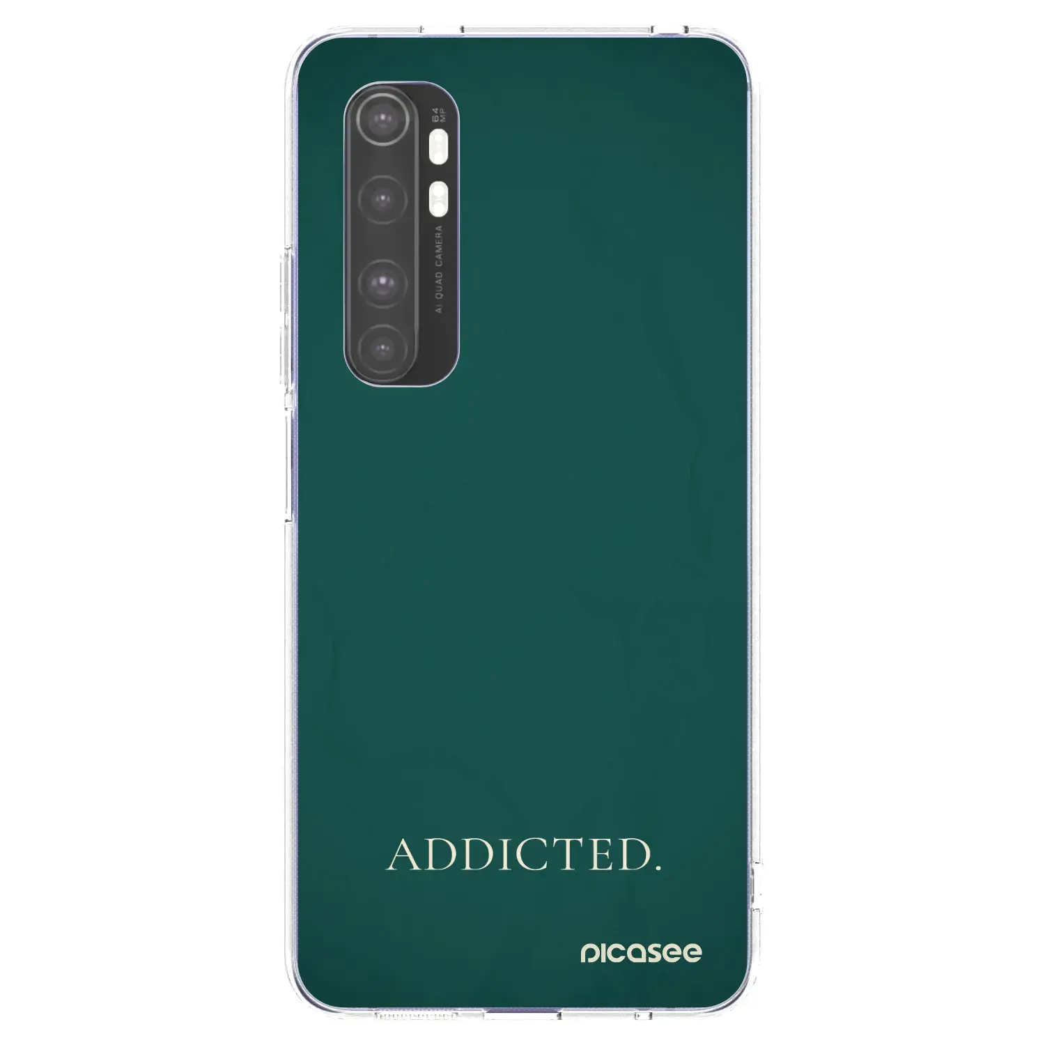 Silikonový průhledný obal pro Xiaomi Mi Note 10 Lite - Addicted