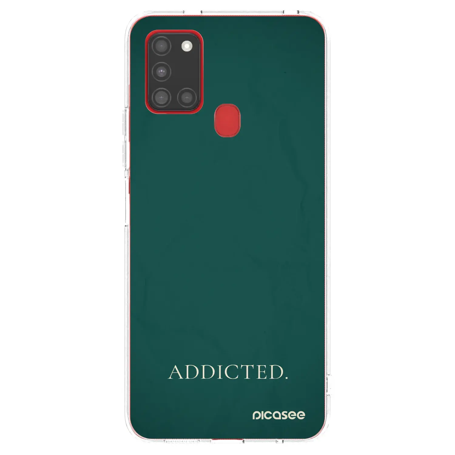 Silikonový průhledný obal pro Samsung Galaxy A21s - Addicted