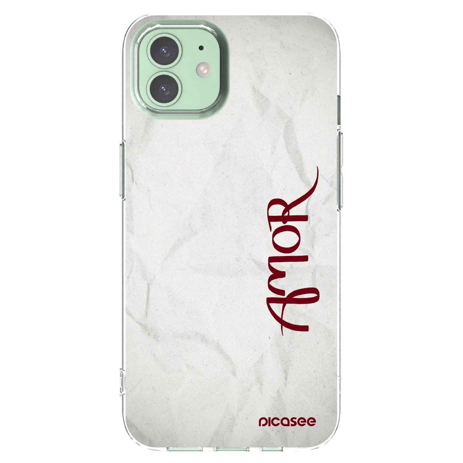Silikonový průhledný obal pro Apple iPhone 12 - Amor