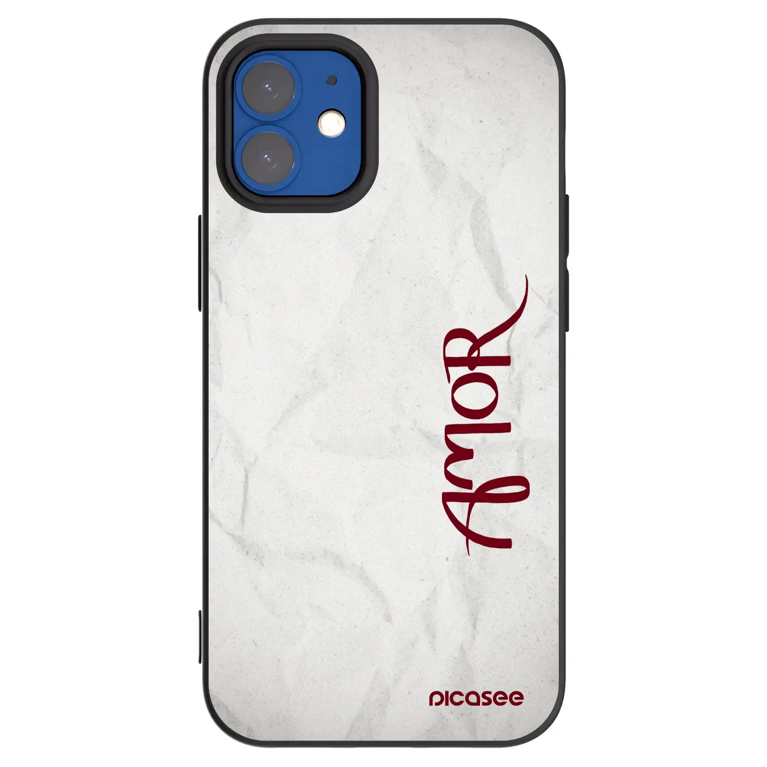Silikonový černý obal pro Apple iPhone 12 mini - Amor