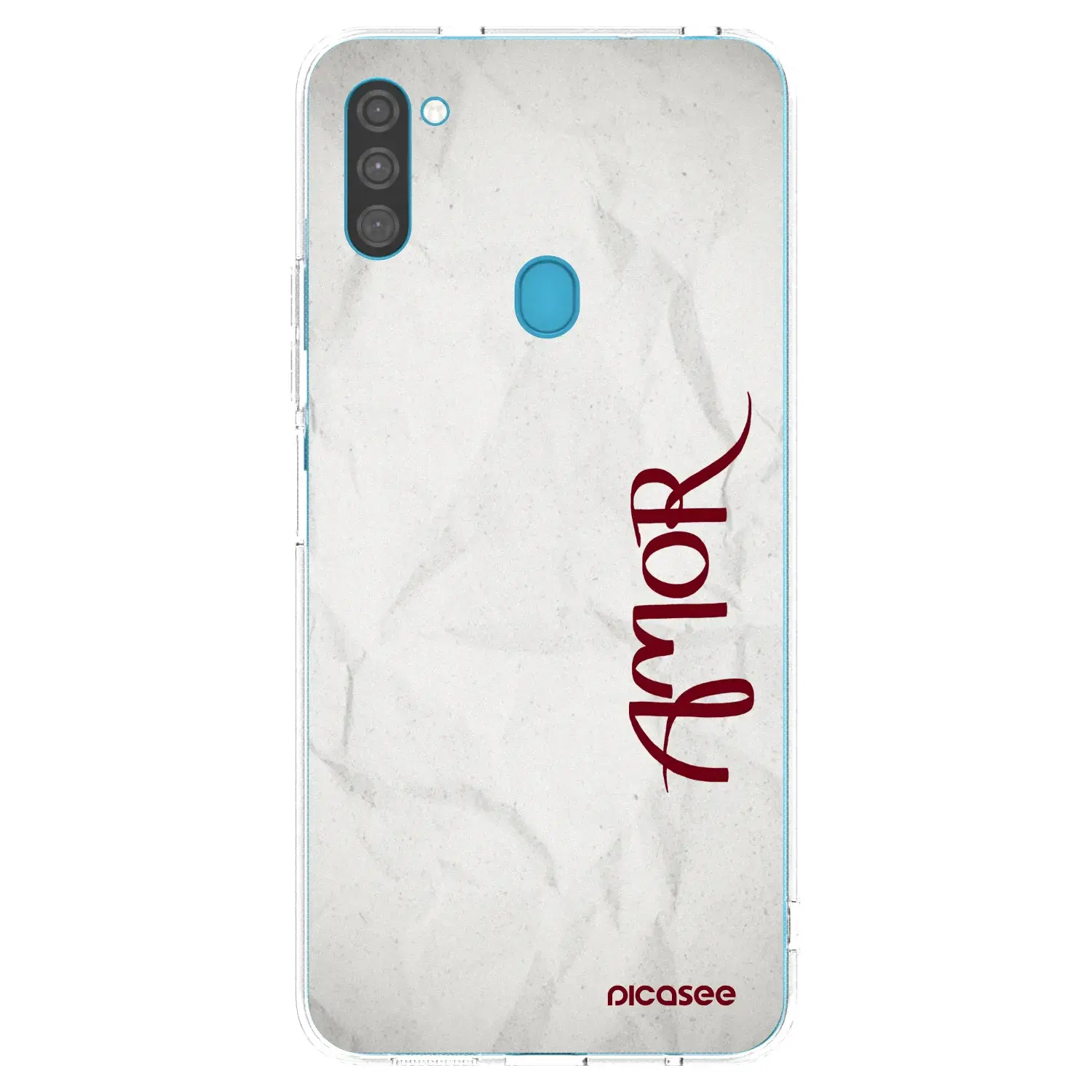Silikonový průhledný obal pro Samsung Galaxy M11 - Amor