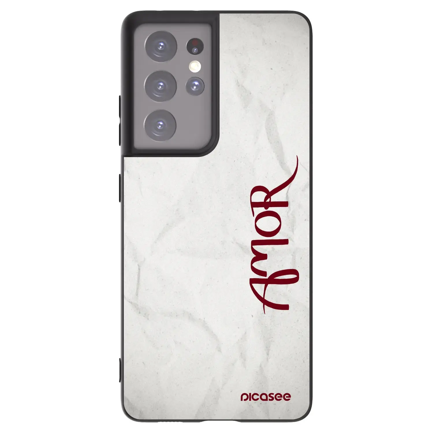 Silikonový černý obal pro Samsung Galaxy S21 Ultra 5G G998B - Amor