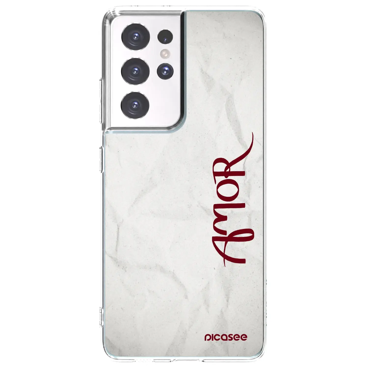 Silikonový průhledný obal pro Samsung Galaxy S21 Ultra 5G G998B - Amor