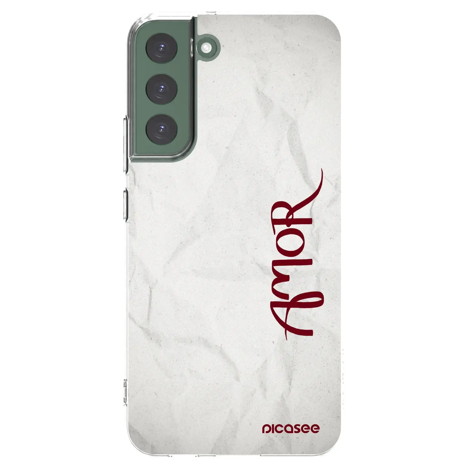 Silikonový průhledný obal pro Samsung Galaxy S22+ 5G - Amor