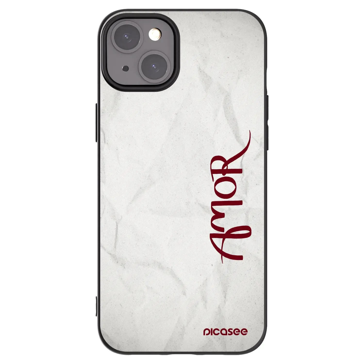 Silikonový černý obal pro Apple iPhone 15 Plus - Amor