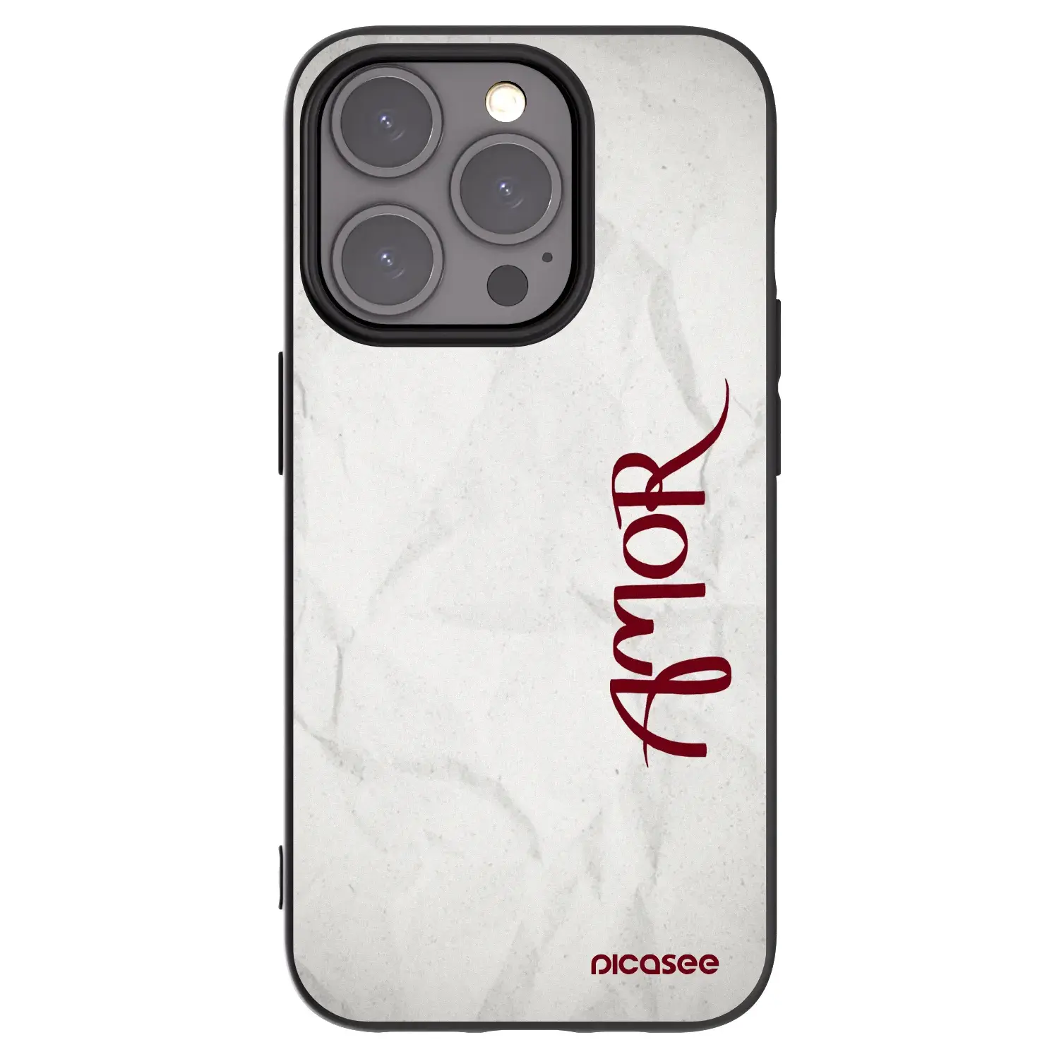 Silikonový černý obal pro Apple iPhone 15 Pro - Amor