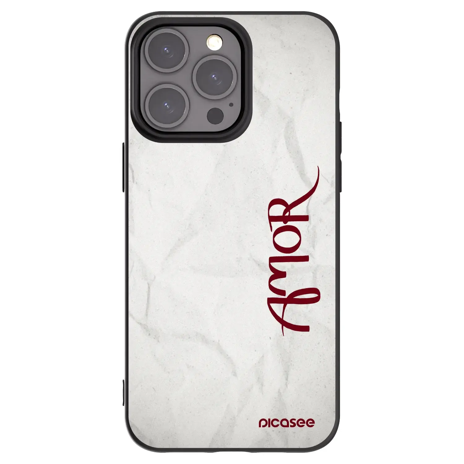 Silikonový černý obal pro Apple iPhone 15 Pro Max - Amor