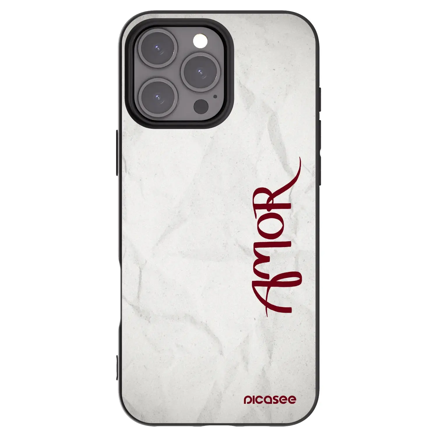 Silikonový černý obal pro Apple iPhone 16 Pro Max - Amor