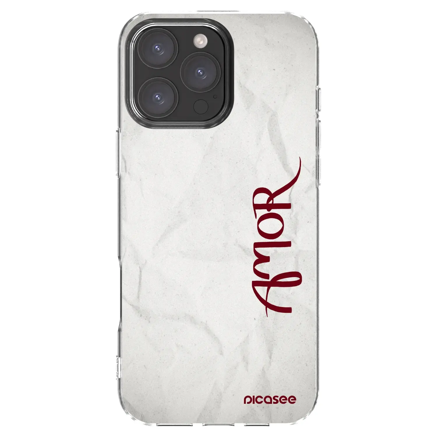 Silikonový průhledný obal pro Apple iPhone 16 Pro Max - Amor