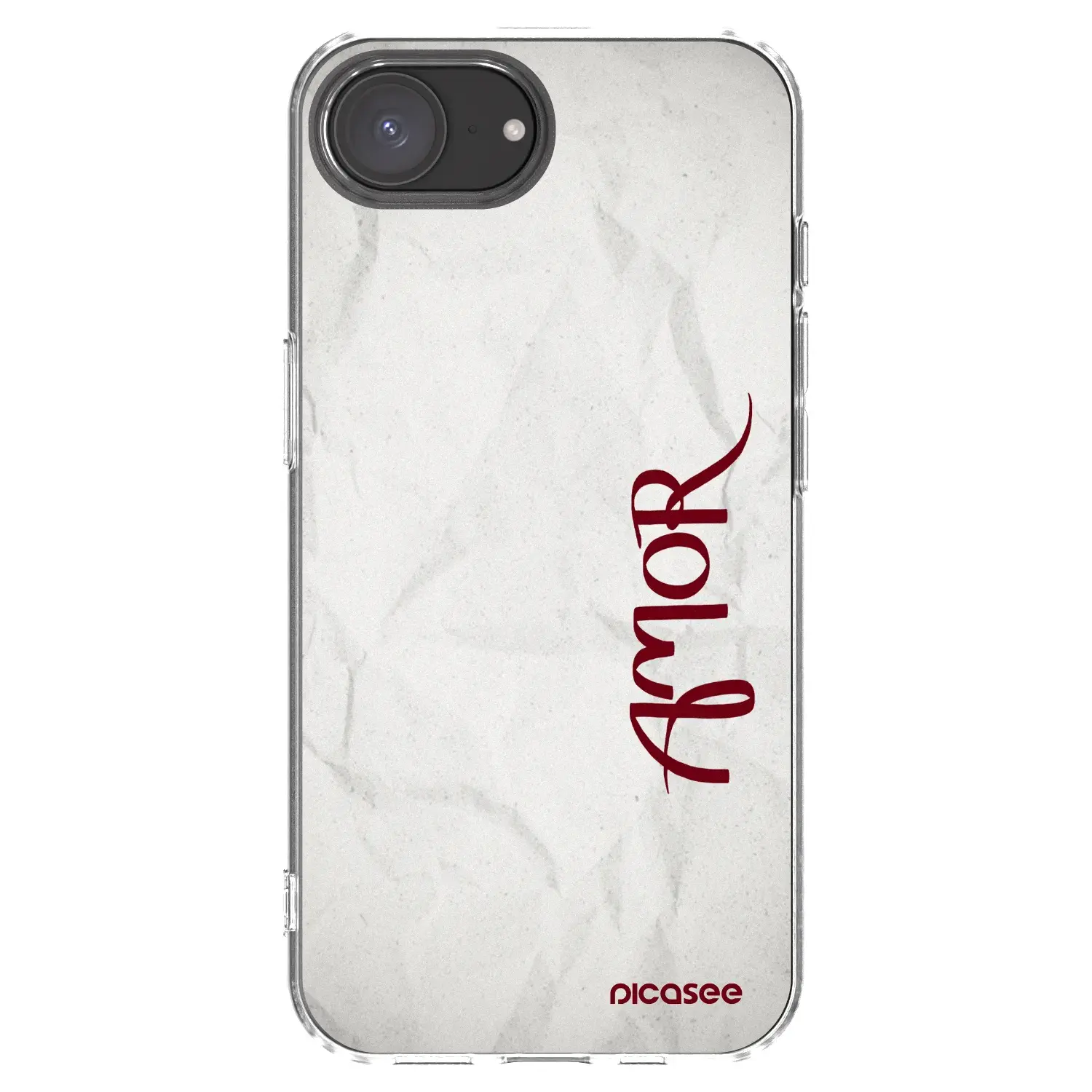 Silikonový průhledný obal pro Apple iPhone 16e - Amor