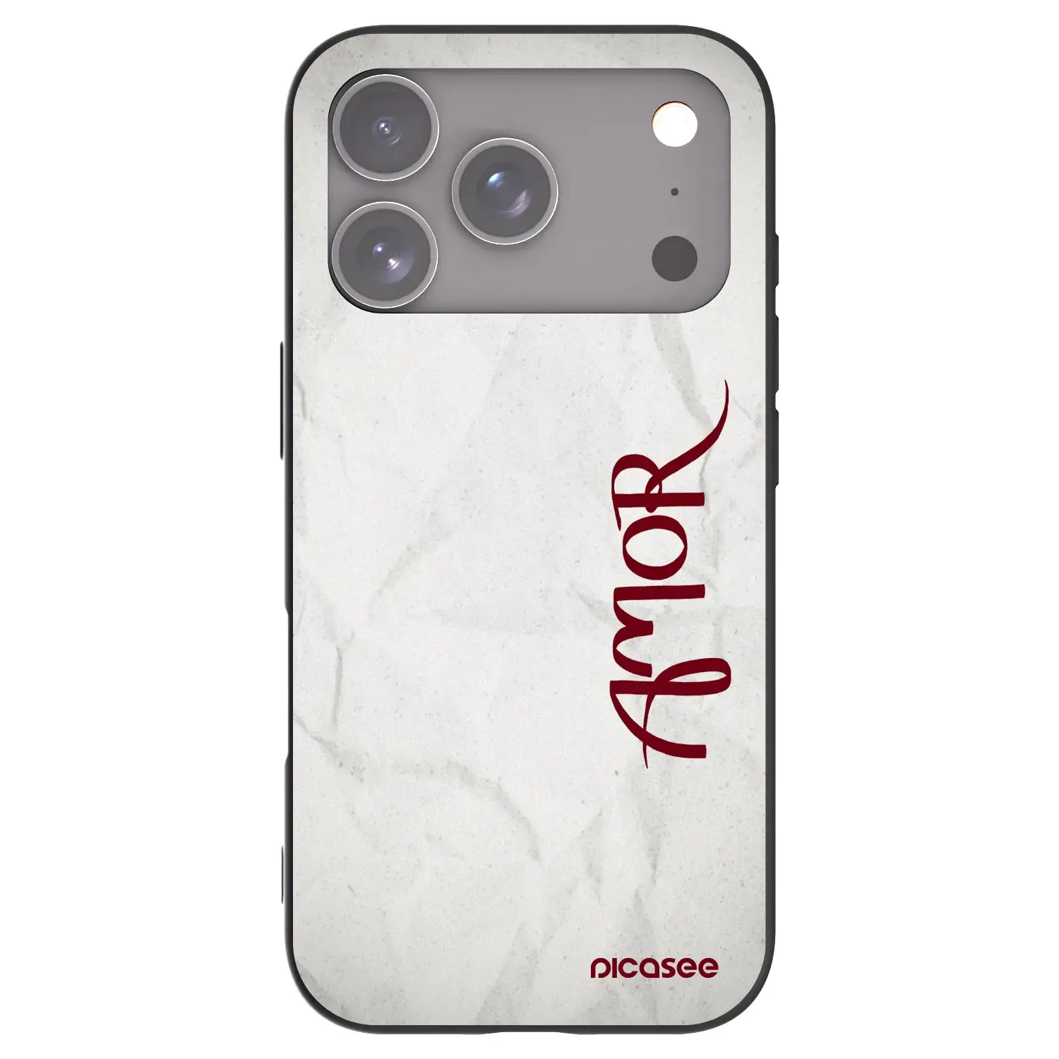 Silikonový černý obal pro Apple iPhone 17 Pro - Amor