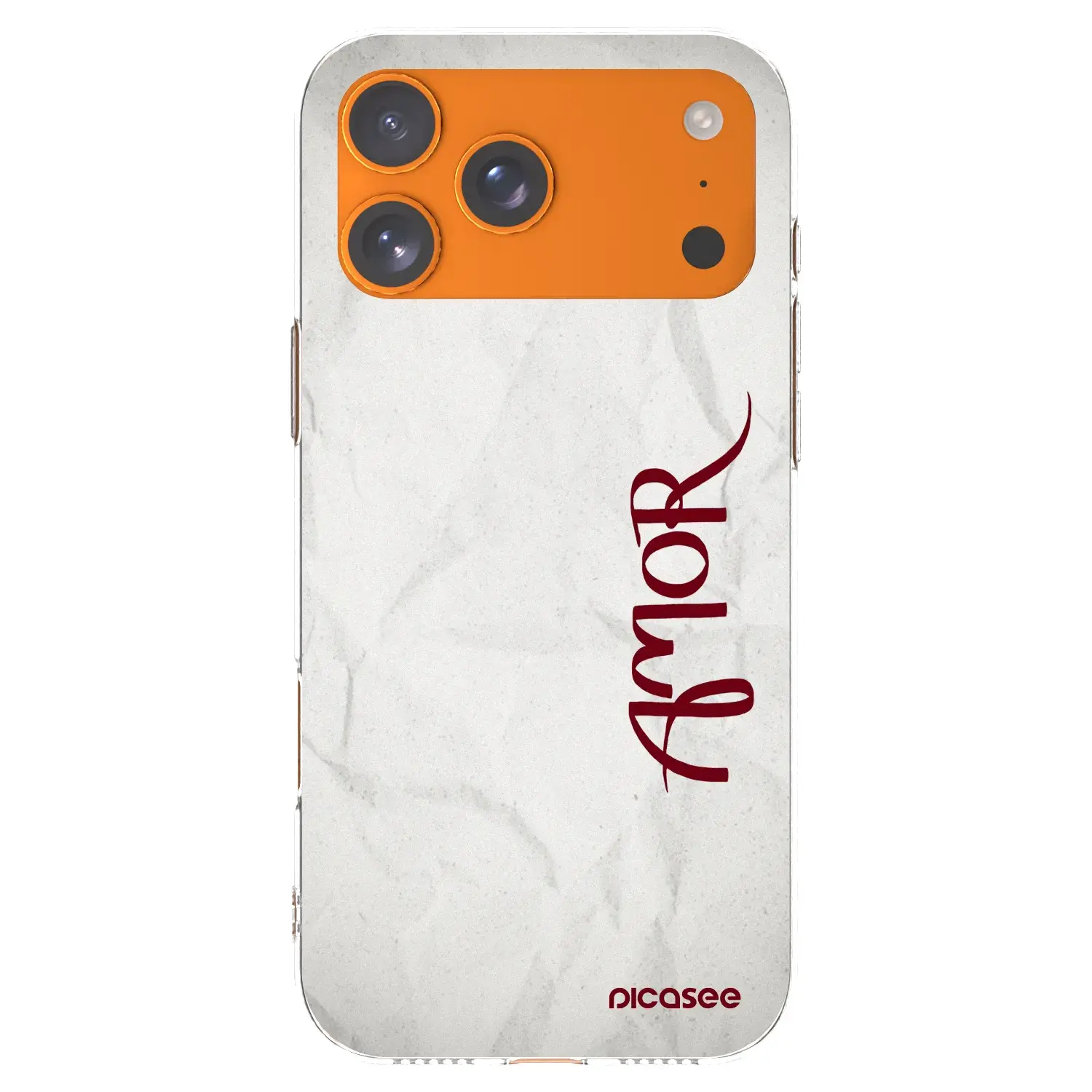 Silikonový průhledný obal pro Apple iPhone 17 Pro Max - Amor